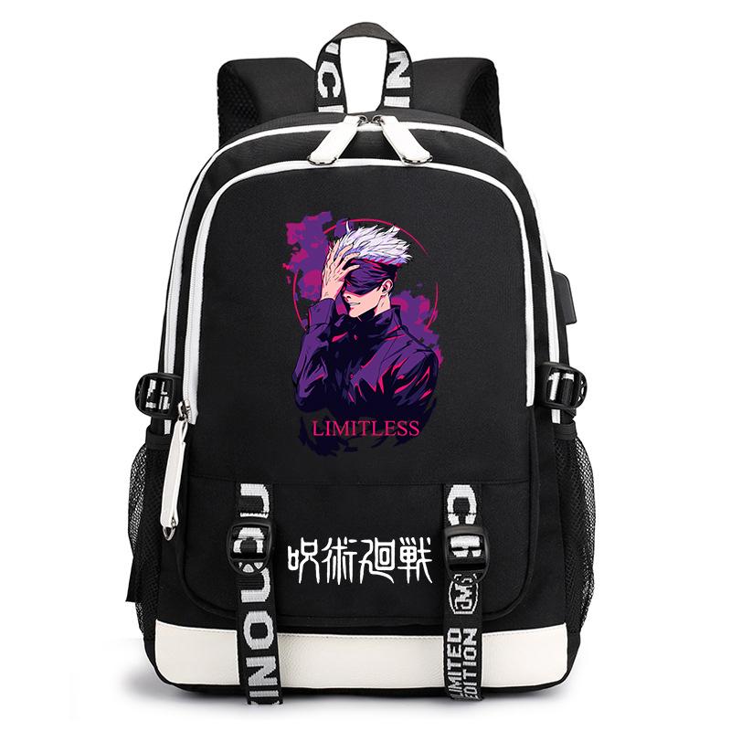 Jujutsu Kaisen Print Student Rugzak Casual Anime Dagrugzak voor Jongens Meisjes Schooltas Lichtgewicht