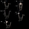 4Pcs Secure Fastening Lapel Accessories Gold/Silver Wedding Brooch For Business Travelers Corporate Gatherings
