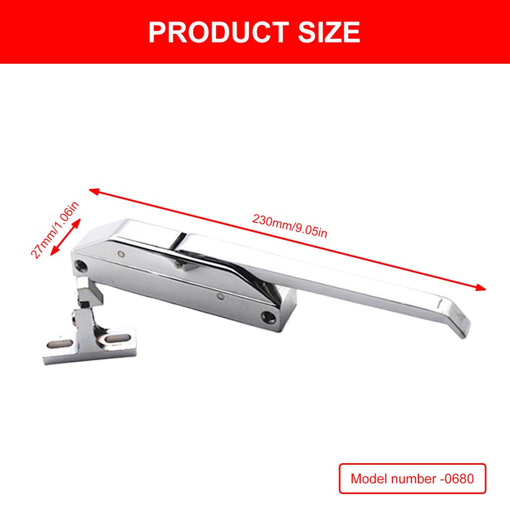 Adjustable Cold Storage Door Handle Set for Walk In Freezers & Refrigerators Secure Latch System for Commercial Use