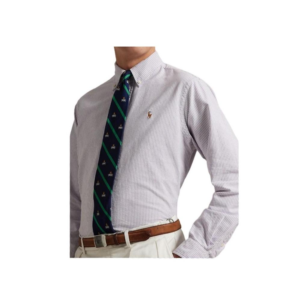 Polo Ralph Lauren Logo Embroidered Button Long Sleeve Shirt Men shirts White 710942746-003