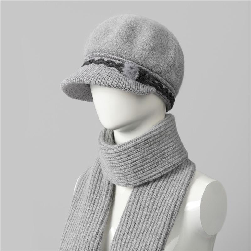 Mom Hat Female Winter Warm Old Man Granny Day Old Woman Knitted Wool Hat