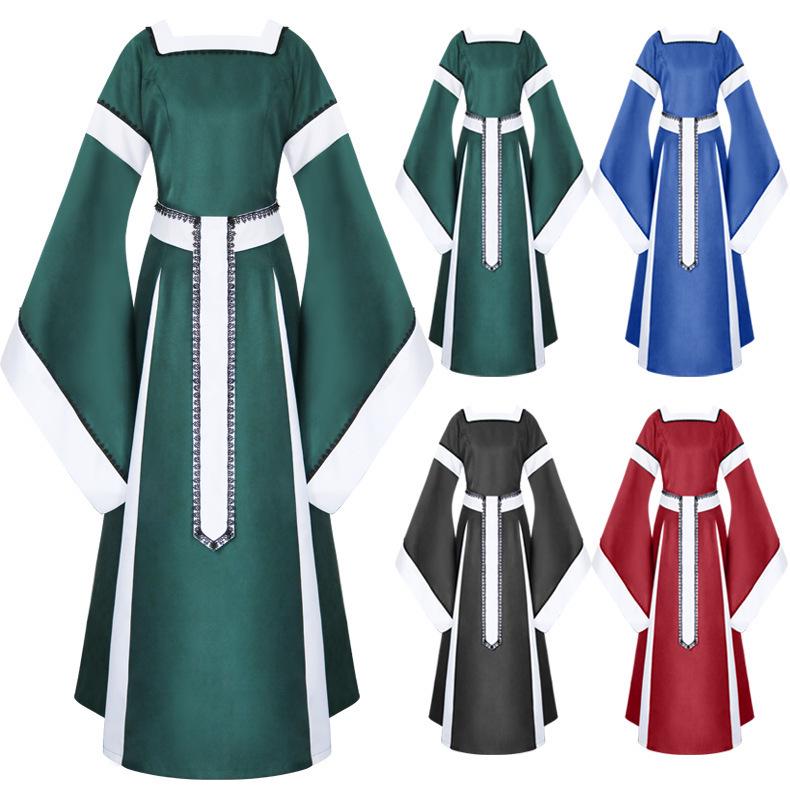 Medieval Renaissance Women's Irish Long Dress Costume