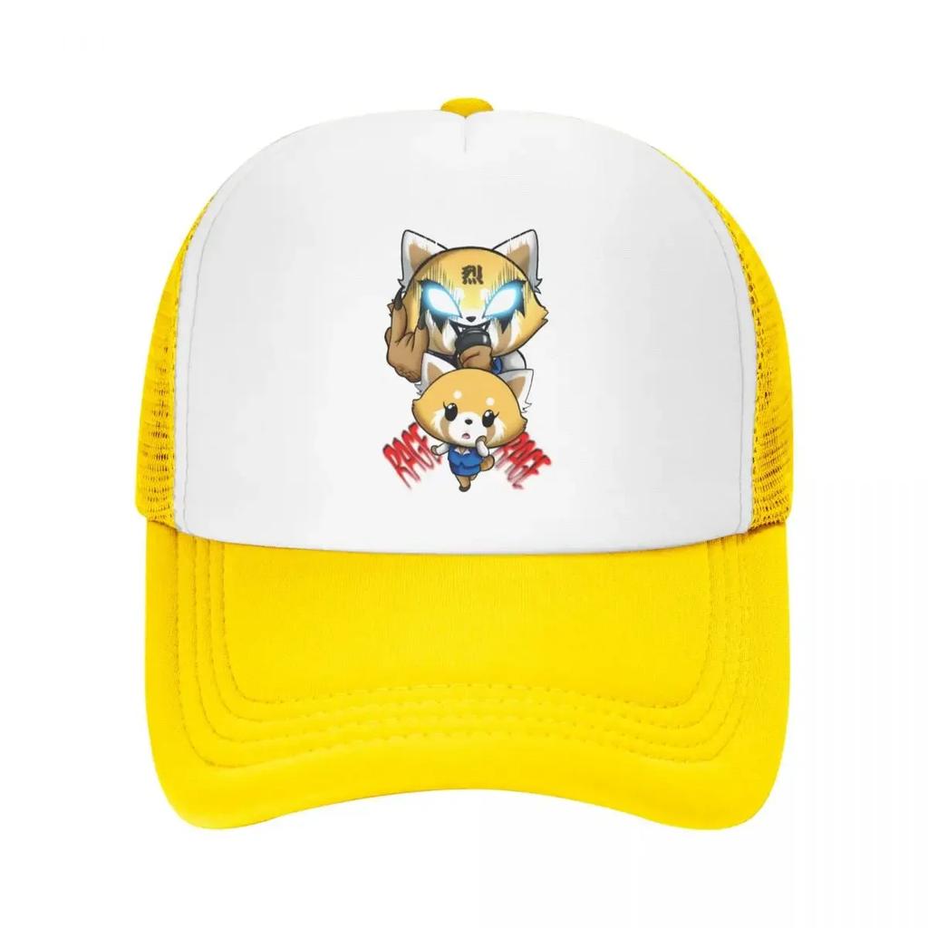 Custom Heavy Metal Aggretsuko Baseball Cap Sun Protection Unisexga Aggressive Retsuko Trucker Hat Autumn Personalized Dad Hat