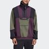 Adidas Originals Adv Field Hz Half-Zip Stand Collar Warm-Up Sweatshirt Men Sweatshirt Black Green Purple GD5575