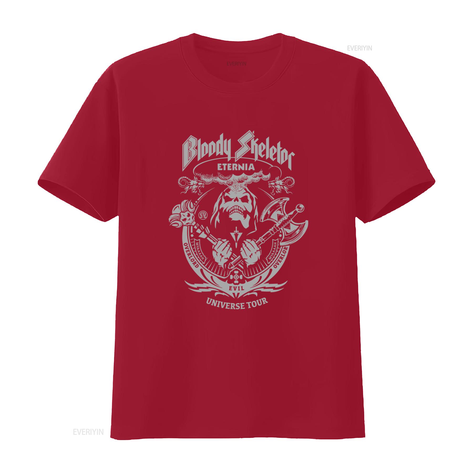 

Kids Bloody Skeletor Eternia Universal Tour Skull Skeleton T Shirt vintage Washed Stretched Unisex Comfortable Versatile homme S