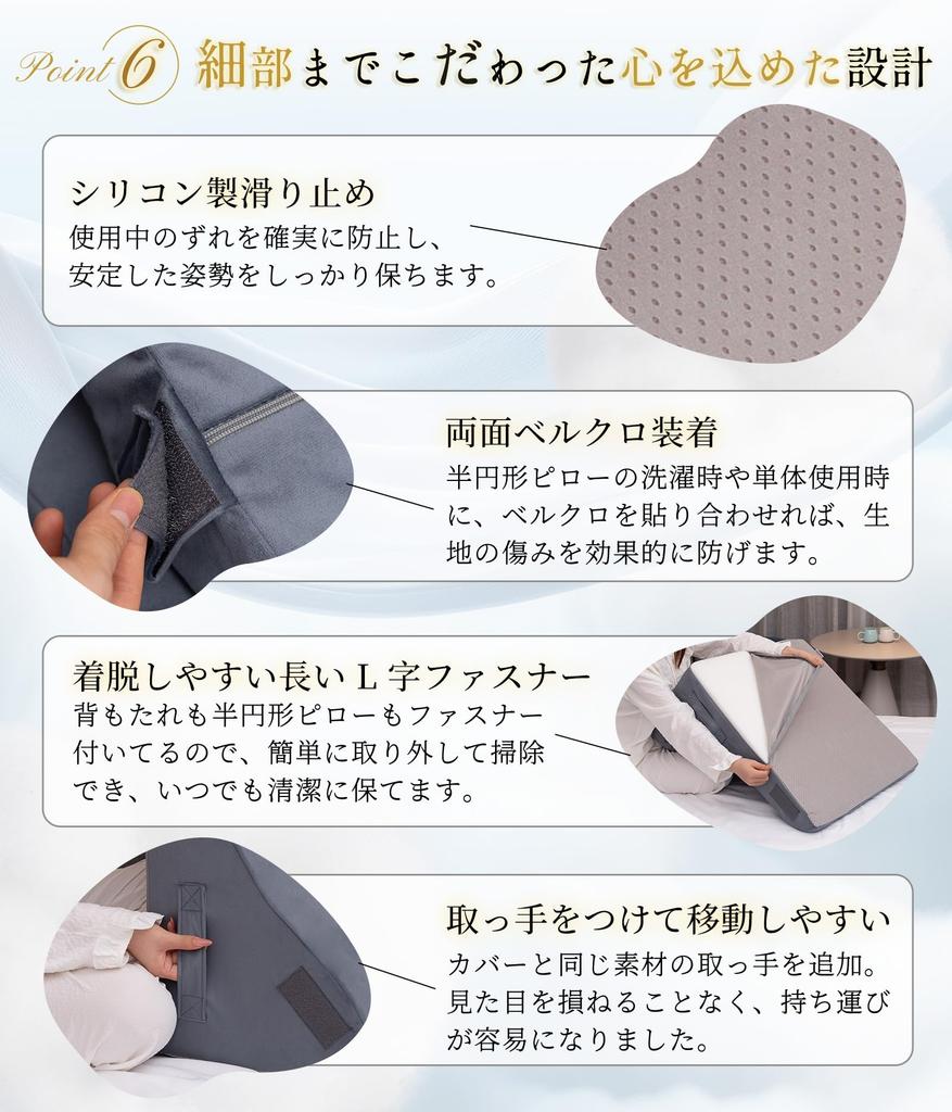 KYAKO Backrest Triangular Pillow Rebound x High 60cm Inclined Triangular Bed Lumbar for for Pregnant Women and the Leg Washable Lightweight Cushion,