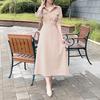 2026 Spring Korean Chic French Style Waist-Cinched Slimming Dress for Women