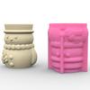 Silicone Mold Christmas Snowman Vase Resin Mold Planter Making Mold DIY Home