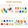 Montessori Wooden Toys Kids Busy Board Shape & Number Matching Digital Shape Educational Toys for Children Gifts