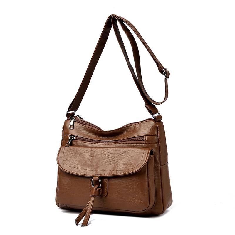 Women's Bag Multi-Pocket Shoulder Bag Lightweight Large Capacity Crossbody Bag