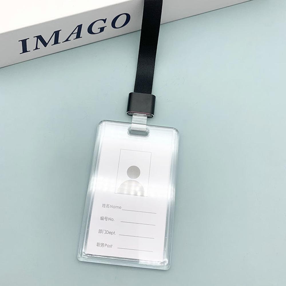 Photo Holder Acrylic ID Holder Transparent Acrylic Holder Portable Bus Card Protective Case For Protective Cover Girls Kids