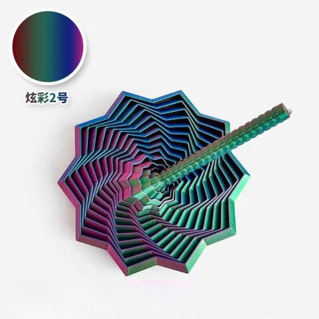 3D-печать Вращающаяся спиральная модель звезды - Декомпрессия редисочная башня Домашний декор