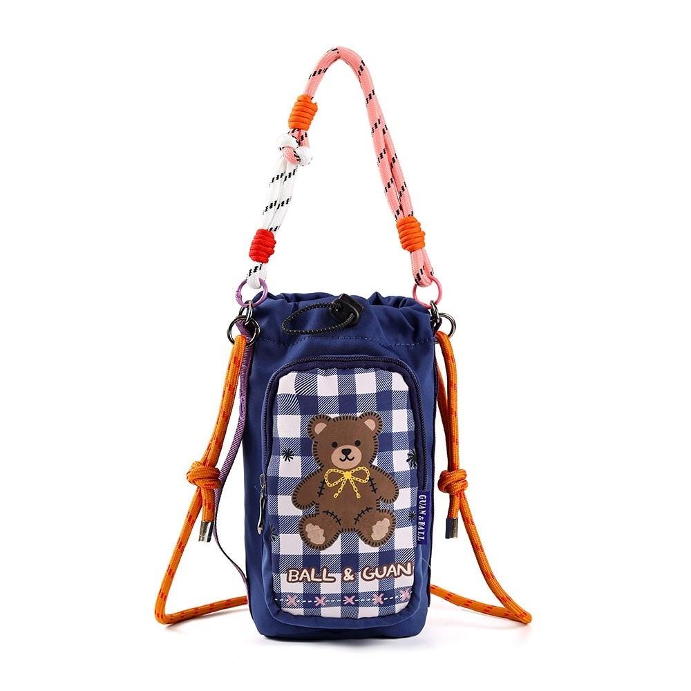 Water-resistant Water Bottle Bag Little Bear Insulating Cup Sleeve Carrier Bag for Outdoor Sports Style 7