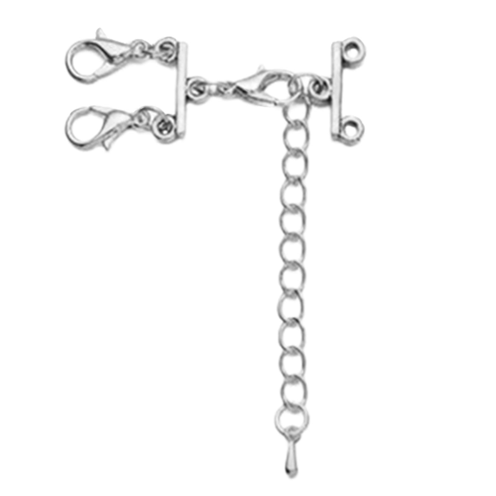 

Стильные застежки для ожерелий с трубчатым замком, многослойные застежки для браслетов, многослойные застежки для ожерелий с трубчатым замком, разделительный сплав 2