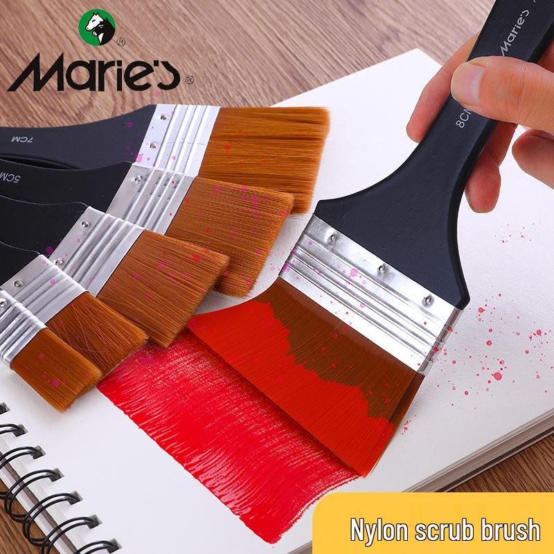 Mali G1754 Nylon Paint Brush Set for Gouache, Acrylic, Oil and Wall Art