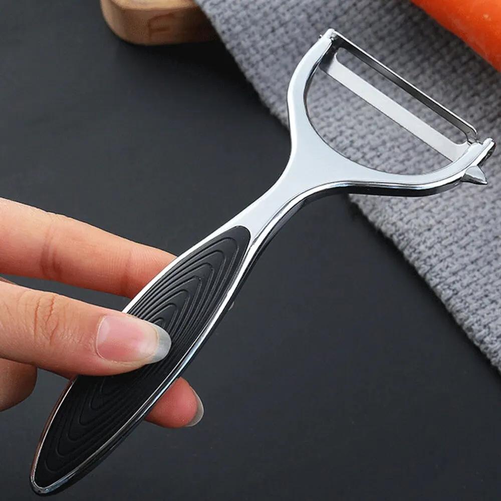 Two-piece Stainless Steel Peeler Zinc Alloy Blade Multifunctional Vegetables and Fruits Peeling Knife Household Kitchen Tools