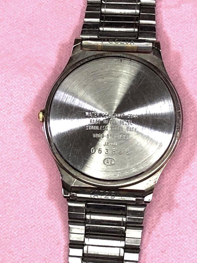 [USED] Men's Seiko Alba Sun & Moon Phase Watch with Small Seconds and Battery