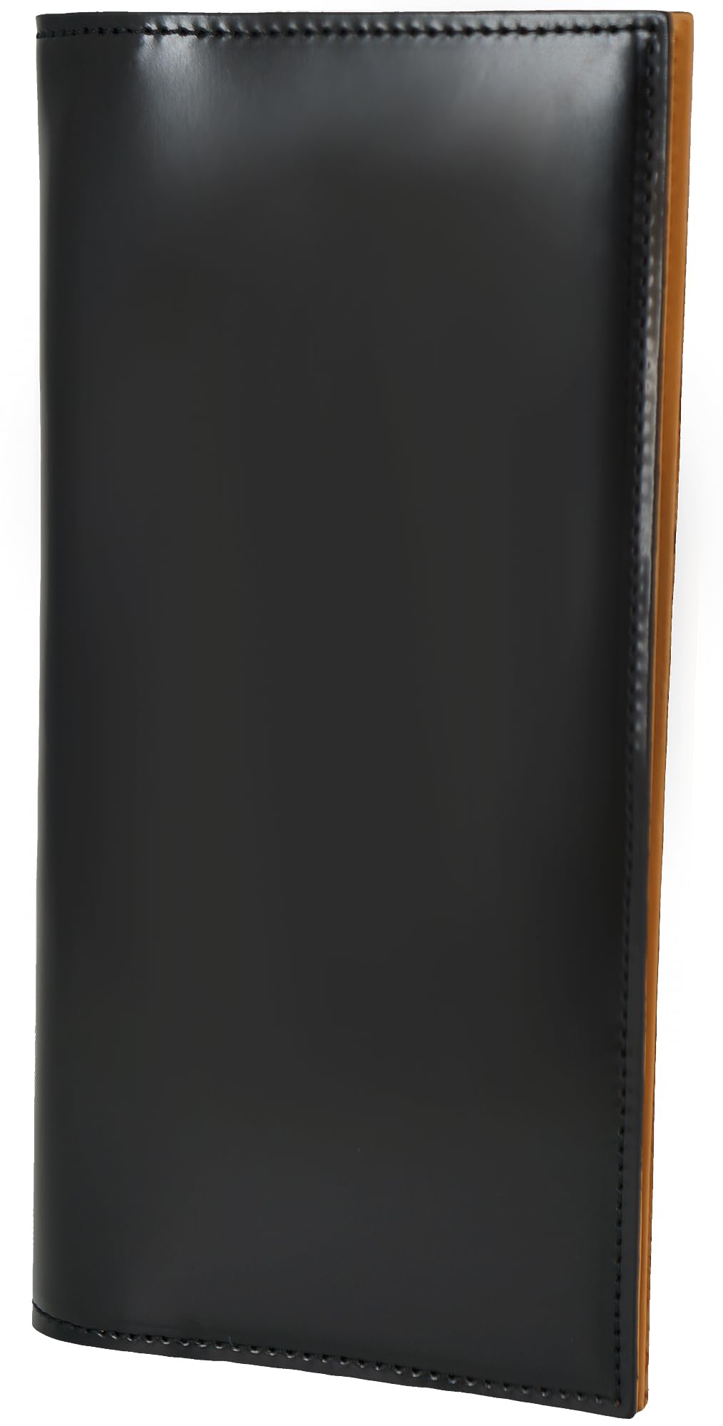 

This black cordovan leather wallet from Miyauchi Sangyo, made in Japan from horsehide, is a genuine cowhide leather wallet for men and women. It