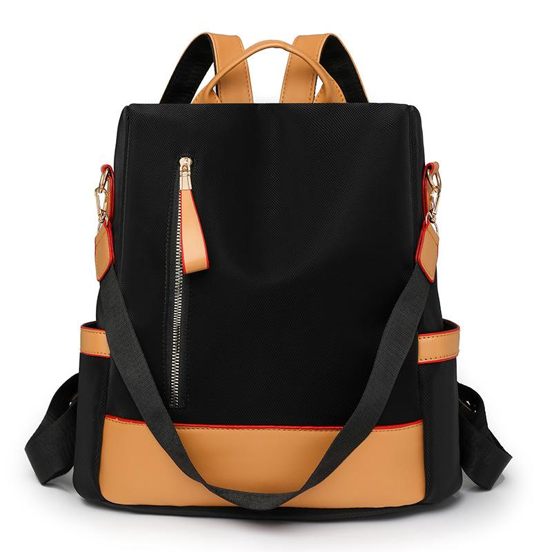 

Женская сумка новый рюкзак большой вместимости женская сумка-саквояж модная уличная для отдыха для путешествий сумка для компьютера чёрный