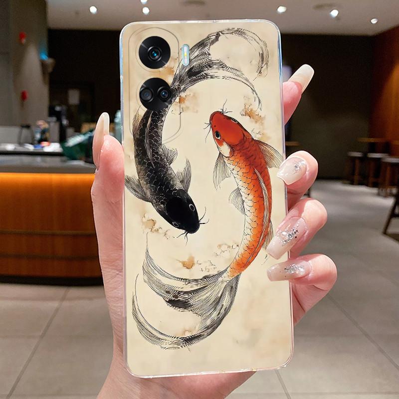 Casing For Honor 90 Lite 5G 2023 Phone Case Luxury Dragon Cute Cat Cool Boys Girls Clear Soft Shell For Honor 90Lite Case Cover
