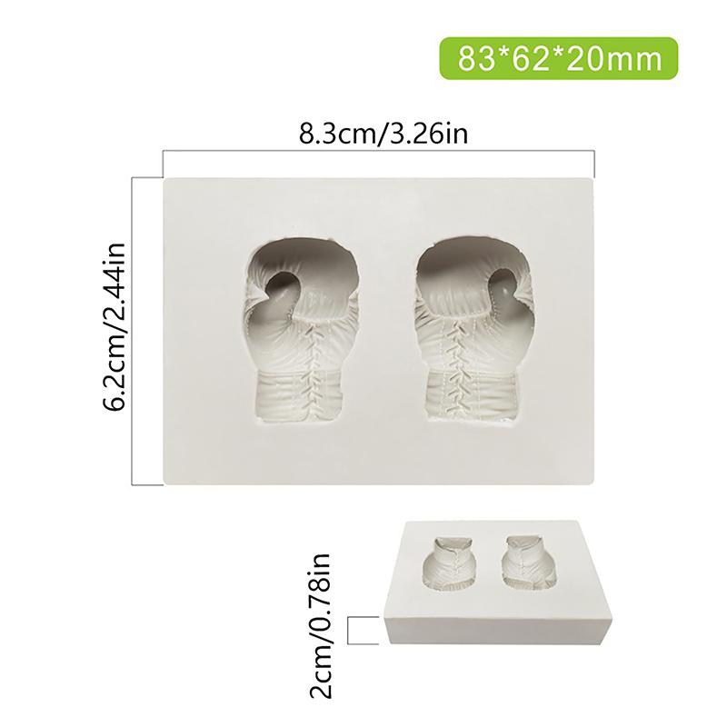 

Силіконова форма для цукрової мастики у вигляді боксерської рукавички Інструменти для прикраси торта Форма для випікання кексів Аксесуари для моделювання з мастики сірий колір