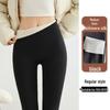 Plus-Size Fleece-Lined Shark Pants: High-Waisted, Thick, and Warm Yoga Leggings for Autumn/Winter 2025
