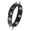 3 Pieces Punk Bracelet For Men Women 80S90S Gothic Spike Bracelets Rivet Cuff Leather Wristband Adjustable Punk Rock Bracelet