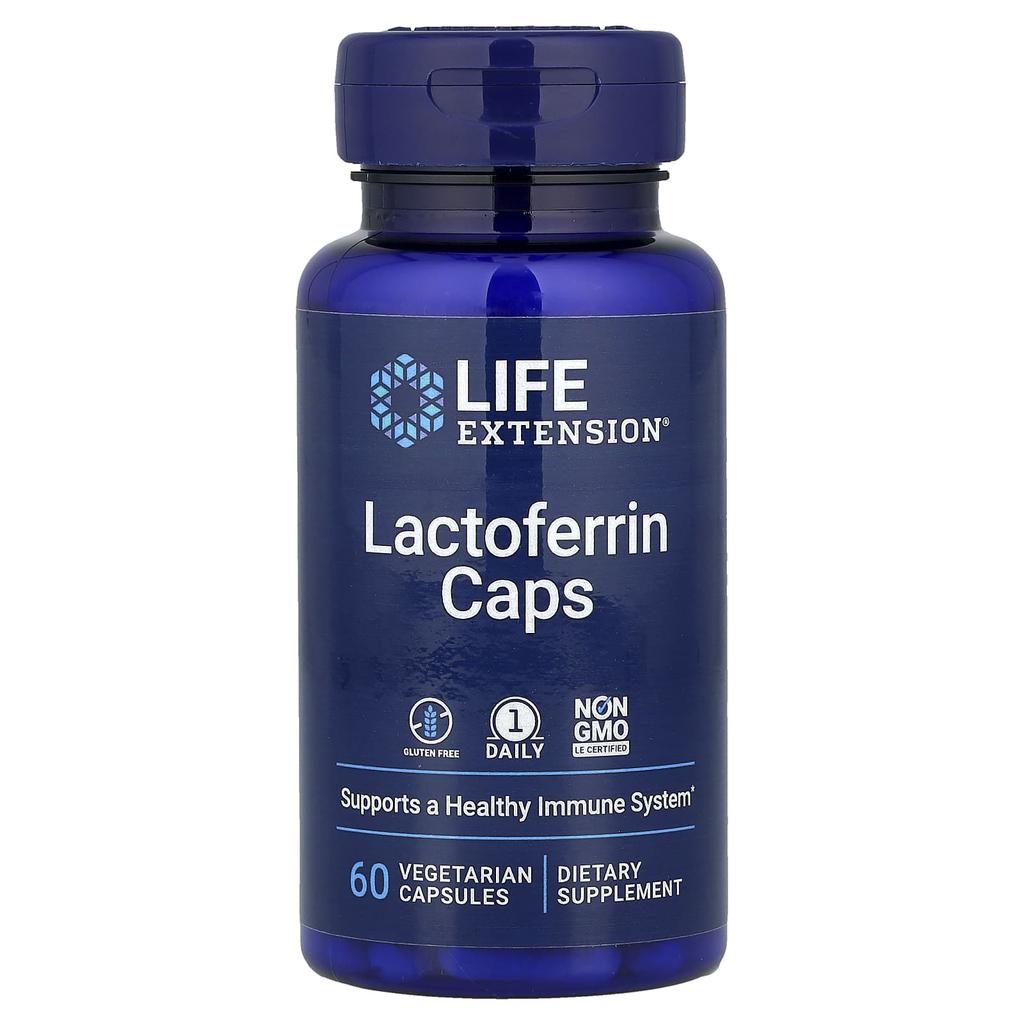 Lactoferrin Capsules, Veggie Capsules 60 Tablets (300Mg per Capsule)