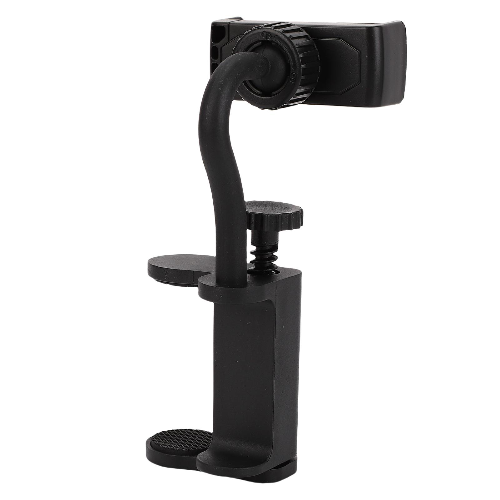 

Guitar Phone Holder Adjustable Clamp Mount Smartphone Stand for 6-10.5cm Thick Bass Guitars Ukuleles Black Guitar Phone Holder чорний