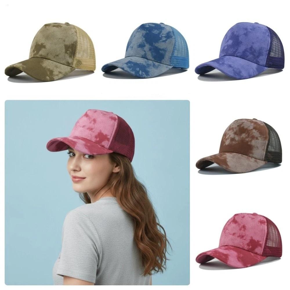 Suede Baseball Cap Breathable Sun Hat Fashion Trucker Hats Women