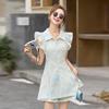 Set summer new fashion temperament thin design sense small shorts two-piece set