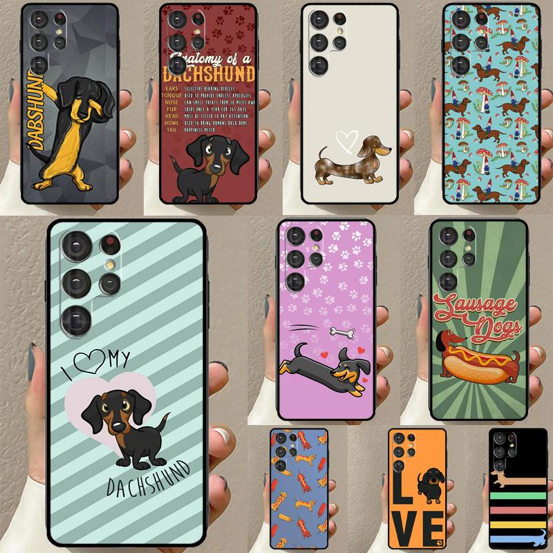 DACHSHUND Case For Samsung Galaxy S23 S21 S22 Ultra S8 S9 S10 Note 10 Plus Note 20 Ultra S20 FE Cover
