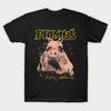 Men Black Print T-shirt Primus Retro No-Cut Transfer Paper Print Cotton Tshirt