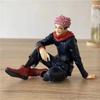 8cm Anime Jujutsu Kaisen Figure Itadori Yuji Gojo Satoru Seated Noodle Stopper Model Pvc Collectible Pvc Statue Doll Toys Gift