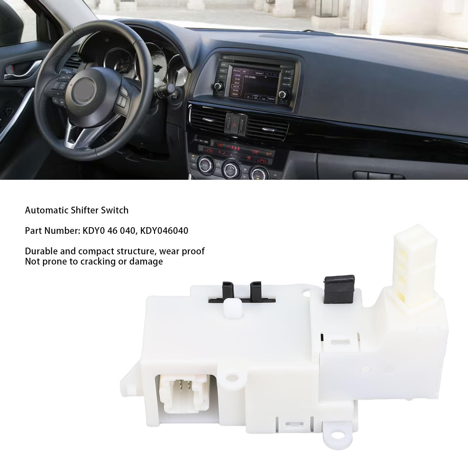 12pins Automatic Shifter  with Screws KDY046040 Replacement for  CX-5 6 Automatic Trans Shifter  KDY0 46 040 bianco