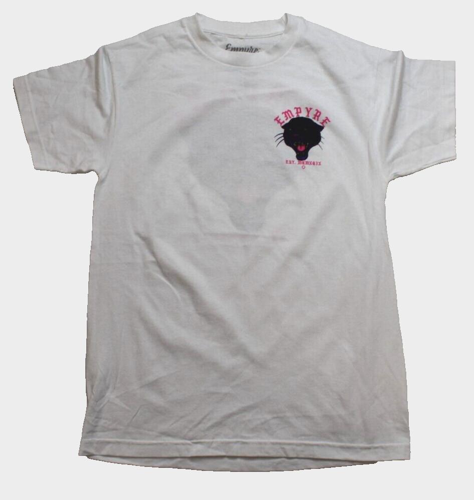 Empyre Mens Panther White Tee Shirt New Medium L