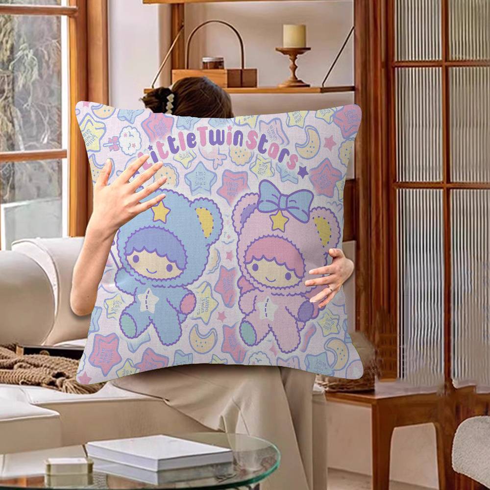 Cute Littletwinstars Personalized Picture Text Home Decorative Pillows Household Gifts 45X45Cm