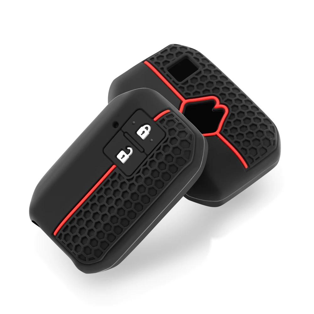Étui de protection pour clé de voiture en silicone à 2 boutons pour Suzuki Swift Ignis Jimney XL7 Ertiga 2020 2021 2022 2023