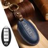Genuine Leather Handmade Car Key Cover for Nissan