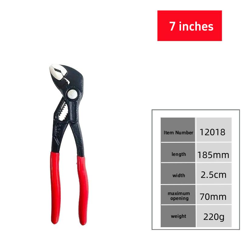 7/10/12 Inches Multifunctional Water Pump Tongs Universal Wrenches With Large Openings Quickly Adjusted Water Heating Wrench