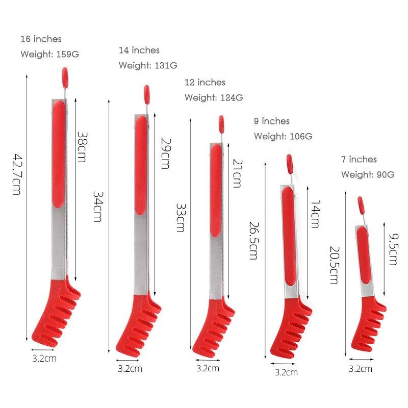 Comb Stainless Steel Silicone Food Clip Barbecue Clip Baking Bread Steak Kitchen Tools