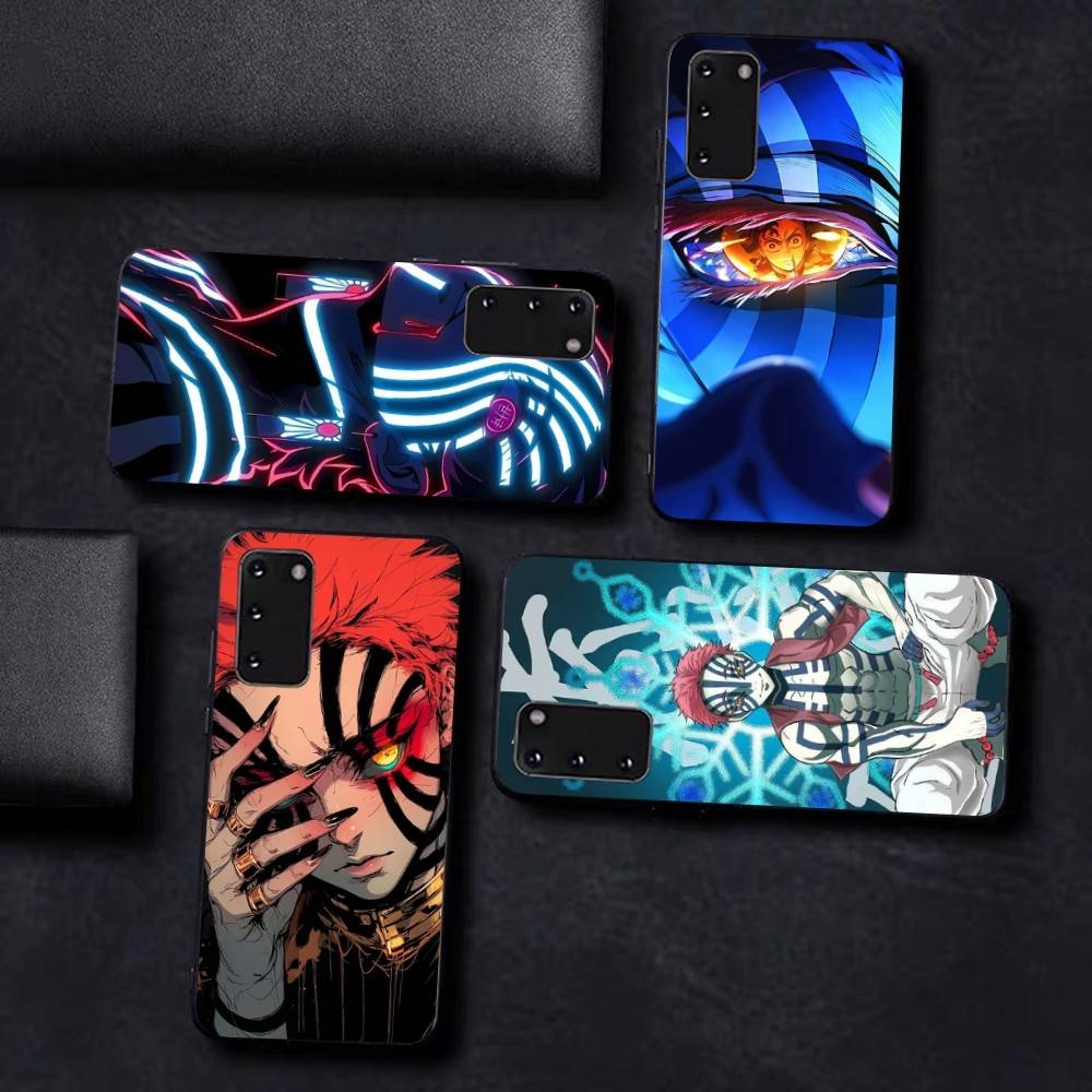 D-Demon S-Slayer Akaza Phone Case For Samsung S 24 Fe 25 Ultra Plus 20 Lite 21 30 22 23 24 22 Ultra 5G Fundas