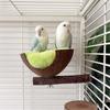 Kokosnussschalen Vogelnesthütten Kleintierhaus Haustierkäfig Lebensräume Dekoration Atmungsaktiv Kokosnussschale Vogelkäfigzubehör