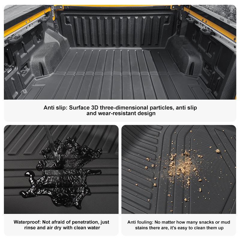 Tesla Cybertruck Trunk Mat 2024, TPE Rear Bed Mat