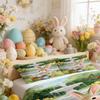 Bedding Pillowcase Quilt Cover 3-Piece Set Rabbit, Easter Egg Pattern, Easter Home Decoration