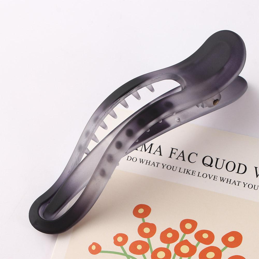 Candy Color Seamless Plastic Duckbill Clip Hair Claw for Women Girls Simple Large Hair Clip Face Wash Hairpin