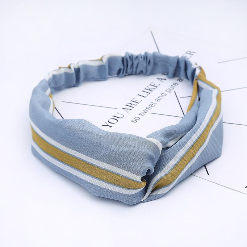 Women Girls Summer Bohemian Hair Bands Print Headbands Retro Cross Turban Bandage Bandanas HairBands Hair Accessories Headwrap