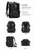 Men's Genuine Leather Expandable Large Capacity Shoulder Backpack for Business Travel