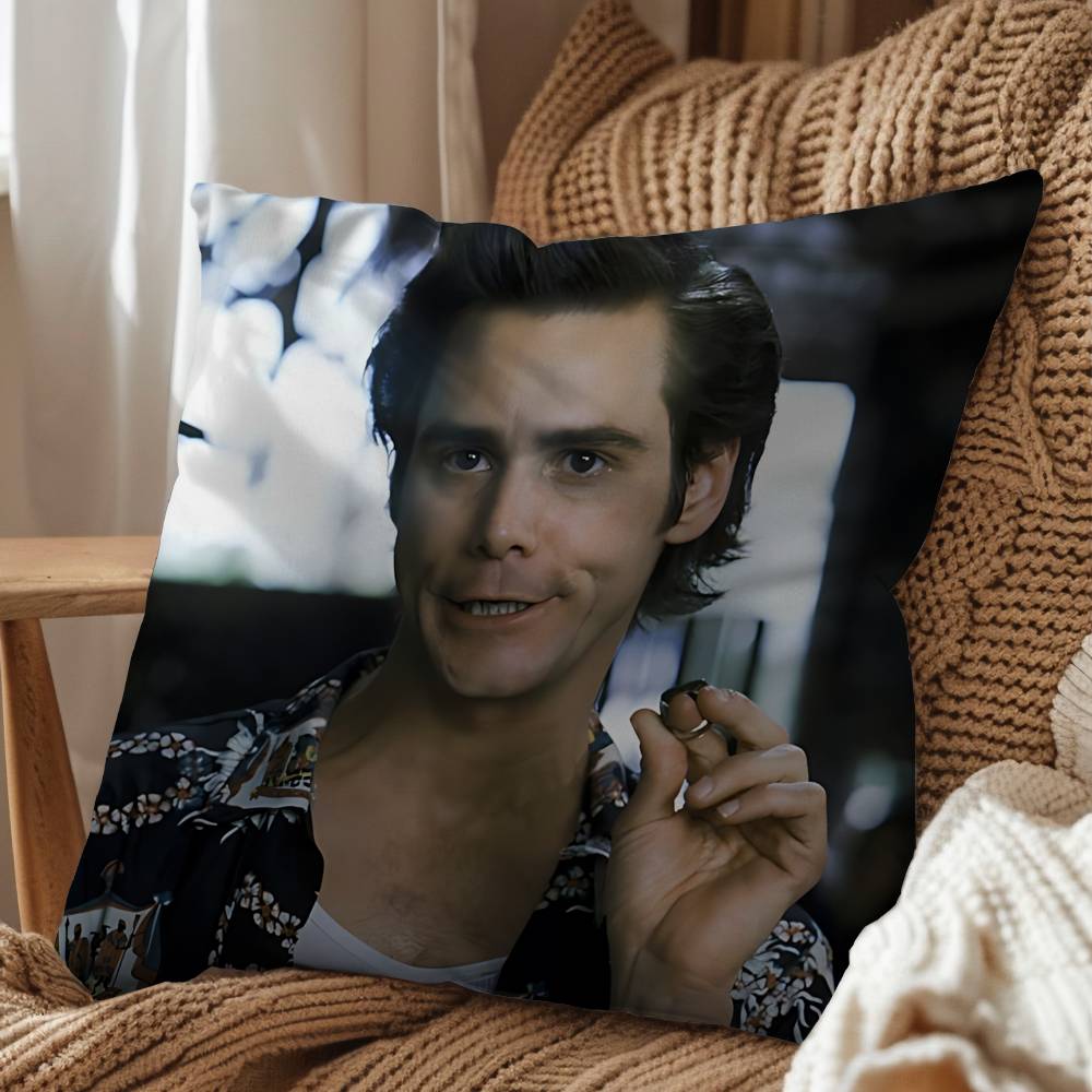 Abstract Humor Jim Carrey Ace Ventura Pillow Cover Living Room Sofa Cushion Cover Bedroom Room Bed Pillow Cover Home Decoration