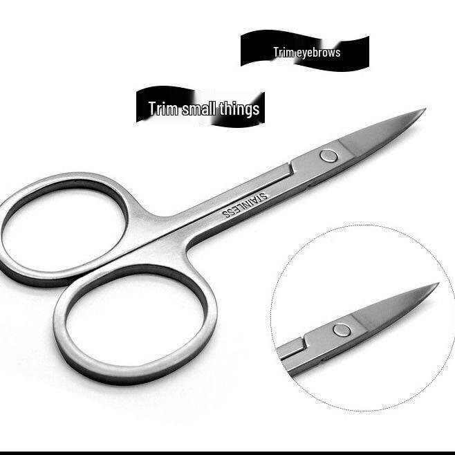Premium Stainless Steel Beauty Scissors for Eyebrows, Lashes & Nose Hair – Beginner-Friendly, Portable Lash Extension Tool